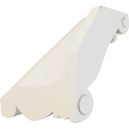 Ekena Millwork - MIC04X03MO - Endurathane Modena Inside Corner for Moulding Profiles, 3 1/2"H x 2 7/8"P, Factory Primed