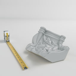 Ekena Millwork - MIC04X03MO - Endurathane Modena Inside Corner for Moulding Profiles, 3 1/2"H x 2 7/8"P, Factory Primed