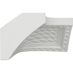 Ekena Millwork - MIC02X02HE - Endurathane Heaton Inside Corner for Moulding Profiles, 2 1/2"H x 2 1/2"P, Factory Primed