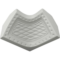 Ekena Millwork - MIC02X02HE - Endurathane Heaton Inside Corner for Moulding Profiles, 2 1/2"H x 2 1/2"P, Factory Primed