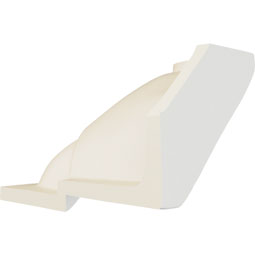 Ekena Millwork - MIC05X05SM - Endurathane Smith Inside Corner for Moulding Profiles, 5 1/4"H x 5 1/8"P, Factory Primed