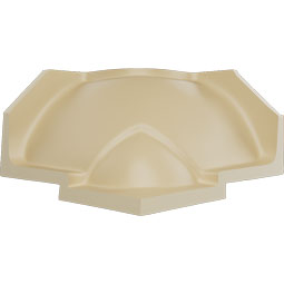 Ekena Millwork - MIC05X05SM - Endurathane Smith Inside Corner for Moulding Profiles, 5 1/4"H x 5 1/8"P, Factory Primed