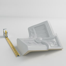 Ekena Millwork - MIC05X05SM - Endurathane Smith Inside Corner for Moulding Profiles, 5 1/4"H x 5 1/8"P, Factory Primed