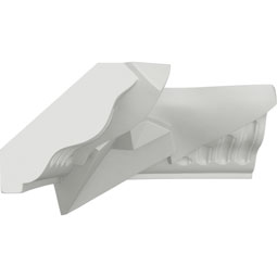 Ekena Millwork - MIC04X04FO - Endurathane Foster Inside Corner for Moulding Profiles, 4 1/4"H x 4 1/2"P, Factory Primed