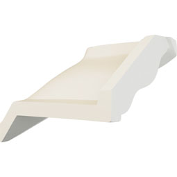 Ekena Millwork - MIC04X04FO - Endurathane Foster Inside Corner for Moulding Profiles, 4 1/4"H x 4 1/2"P, Factory Primed