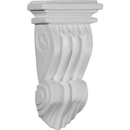 Ekena Millwork - COR03X01X07NO - Endurathane Norwich Pilaster Corbel, 3 3/4"W x 1 7/8"D x 7 1/8"H, Factory Primed