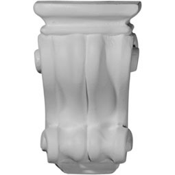 Ekena Millwork - COR03X03X06CO - Endurathane Traditional Cole Pilaster Corbel, 3 1/8"W x 3"D x 5 1/4"H, Factory Primed