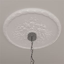 Ekena Millwork - CM22AT_P - Endurathane Anthony Harvest Ceiling Medallion, 22 1/2"OD x 1 1/4"P (Fits Canopies up to 2 1/8")