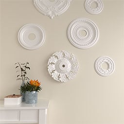 Ekena Millwork - CM14NE_P - Endurathane Needham Ceiling Medallion, 14 5/8"OD x 2 1/4"P (Fits Canopies up to 4 1/4")
