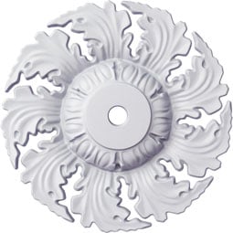 Ekena Millwork - CM14NE_P - Endurathane Needham Ceiling Medallion, 14 5/8"OD x 2 1/4"P (Fits Canopies up to 4 1/4")