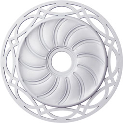 Ekena Millwork - CM26LO_P - Endurathane Loera Ceiling Medallion, 26 5/8"OD x 4 1/2"ID x 1 3/8"P (Fits Canopies up to 6 1/4")