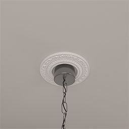 Ekena Millwork - CM08AD_P - Endurathane Andrea Ceiling Medallion, 8 1/8"OD x 4 1/8"ID x 1/2"P (Fits Canopies up to 4 1/8")