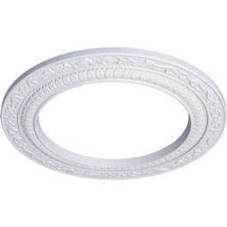 Ekena Millwork - CM12AD_P - Endurathane Andrea Ceiling Medallion, 12"OD x 8"ID x 1/2"P (Fits Canopies up to 8")