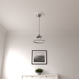Ekena Millwork - CM12AD_P - Endurathane Andrea Ceiling Medallion, 12"OD x 8"ID x 1/2"P (Fits Canopies up to 8")