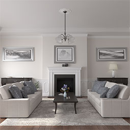 Ekena Millwork - CM22OR_P - Endurathane Orrington Ceiling Medallion, 22"OD x 6 1/4"ID x 1 3/4"P (Fits Canopies up to 6 1/4")