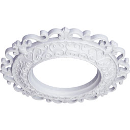 Ekena Millwork - CM13OR_P - Endurathane Orrington Ceiling Medallion, 13 1/4"OD x 6 5/8"ID x 1 1/8"P (Fits Canopies up to 6 5/8")