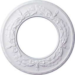 Ekena Millwork - CM13SA_P - Endurathane Salem Ceiling Medallion, 13 1/4"OD x 7 1/8"ID x 7/8"P (Fits Canopies up to 7 1/8")
