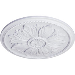 Ekena Millwork - CM23KA_P - Endurathane Kaya Ceiling Medallion, 23 5/8"OD x 1 1/2"P (Fits Canopies up to 5 1/4")
