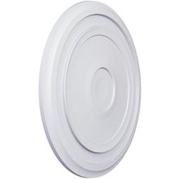 Ekena Millwork - CM24RE_P - Endurathane Traditional Reece Ceiling Medallion, 24 3/8"OD x 1 1/8"P (Fits Canopies up to 5 7/8")