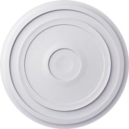 Ekena Millwork - CM24RE_P - Endurathane Traditional Reece Ceiling Medallion, 24 3/8"OD x 1 1/8"P (Fits Canopies up to 5 7/8")