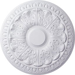 Ekena Millwork - CM15CN_P - Endurathane Colton Ceiling Medallion, 15 3/4"OD x 1 1/2"P (Fits Canopies up to 4 3/4")
