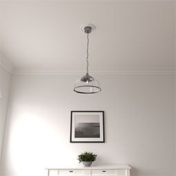 Ekena Millwork - CM08DN_P - Endurathane Daniela Ceiling Medallion, 8"OD x 3 7/8"ID x 1/2"P (Fits Canopies up to 3 7/8")