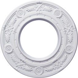 Ekena Millwork - CM08DN_P - Endurathane Daniela Ceiling Medallion, 8"OD x 3 7/8"ID x 1/2"P (Fits Canopies up to 3 7/8")