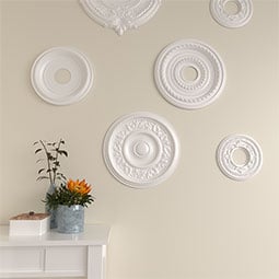 Ekena Millwork - CM16TY_P - Endurathane Tyrone Ceiling Medallion, 16 1/8"OD x 3/4"P (Fits Canopies up to 6 3/4")