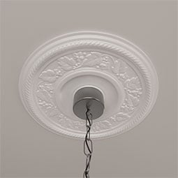 Ekena Millwork - CM16TY_P - Endurathane Tyrone Ceiling Medallion, 16 1/8"OD x 3/4"P (Fits Canopies up to 6 3/4")