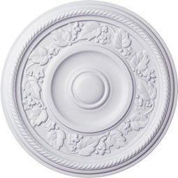 Ekena Millwork - CM16TY_P - Endurathane Tyrone Ceiling Medallion, 16 1/8"OD x 3/4"P (Fits Canopies up to 6 3/4")