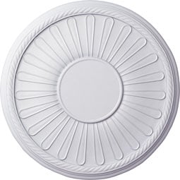 Ekena Millwork - CM22LN_P - Endurathane Leandros Ceiling Medallion, 19 7/8"OD x 1 1/4"P (Fits Canopies up to 6 3/8")