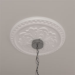 Ekena Millwork - CM16ER_P - Endurathane Emeryville Ceiling Medallion, 16 7/8"OD x 5/8"P