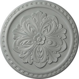 Ekena Millwork - CM16ER_P - Endurathane Emeryville Ceiling Medallion, 16 7/8"OD x 5/8"P
