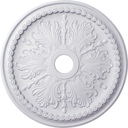 Ekena Millwork - CM27WI_P - Endurathane Winsor Ceiling Medallion, 27 1/2"OD x 4"ID x 1 1/2"P (Fits Canopies up to 4")