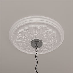 Ekena Millwork - CM17WA_P - Endurathane Washington Ceiling Medallion, 17 1/8"OD x 1 1/2"P (Fits Canopies up to 2 7/8")
