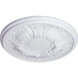 Ekena Millwork - CM11WA_P - Endurathane Wakefield Ceiling Medallion, 11 3/4"OD x 1 1/4"P (Fits Canopies up to 3 5/8")