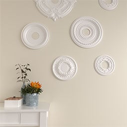 Ekena Millwork - CM11WA_P - Endurathane Wakefield Ceiling Medallion, 11 3/4"OD x 1 1/4"P (Fits Canopies up to 3 5/8")