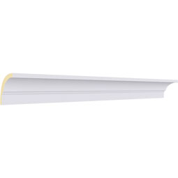 Ekena Millwork - MLD01X01X02BE - Endurathane Bedford Cove Mini Crown Moulding, 1 1/2"H x 1 1/2"P x 2 1/4"F x 94 1/2"L, Factory Primed