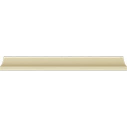 Ekena Millwork - MLD01X01X02AS - Endurathane Ashford Mini Crown Moulding, 1 1/2"H x 1 1/2"P x 2 1/8"F x 94 1/2"L, Factory Primed
