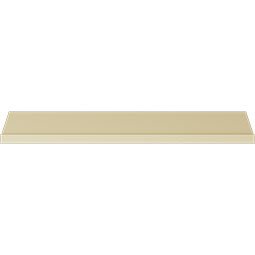 Ekena Millwork - MLD03X03X06AS - Endurathane Ashford Crown Moulding, 3 1/8"H x 3 1/8"P x 5"F x 94 1/2"L, Factory Primed