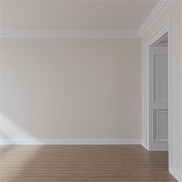 Ekena Millwork - MLD06X04X07AX - Endurathane Alexa Crown Moulding, 6 1/4"H x 4 3/4"P x 7 7/8"F x 94 1/2"L, Factory Primed