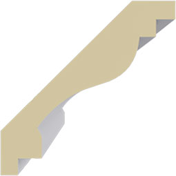 Ekena Millwork - MLD02X02X01AR - Endurathane Artis Crown Moulding, 2 3/4"H x 2 1/2"P x 3 3/4"F x 94 1/2"L, Factory Primed