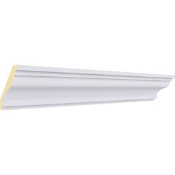 Ekena Millwork - MLD02X02X01AR - Endurathane Artis Crown Moulding, 2 3/4"H x 2 1/2"P x 3 3/4"F x 94 1/2"L, Factory Primed