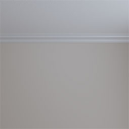 Ekena Millwork - MLD02X02X01AR - Endurathane Artis Crown Moulding, 2 3/4"H x 2 1/2"P x 3 3/4"F x 94 1/2"L, Factory Primed
