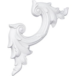 Ekena Millwork - PML14X14TI - Endurathane Tirana Panel Moulding Corner, 15 1/4"W x 14 1/4"H x 1 1/4"P (matches moulding PML01X00TI), Factory Primed
