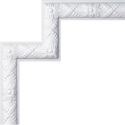 Ekena Millwork - PML11X11SK - Endurathane Sellek Panel Moulding Corner, 12 1/8"W x 11 1/8"H (matches moulding PML01X01SK), Factory Primed