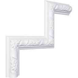 Ekena Millwork - PML09X09KD - Endurathane Kendall Panel Moulding Corner, 9"W x 9"H (matches moulding PML01X00KD), Factory Primed