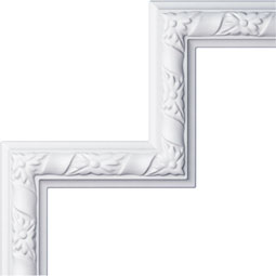 Ekena Millwork - PML09X09KD - Endurathane Kendall Panel Moulding Corner, 9"W x 9"H (matches moulding PML01X00KD), Factory Primed