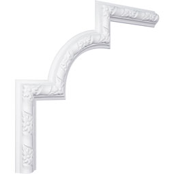 Ekena Millwork - PML13X13KD - Endurathane Kendall Panel Moulding Corner, 14 1/2"W x 13 1/2"H (matches moulding PML01X00KD), Factory Primed