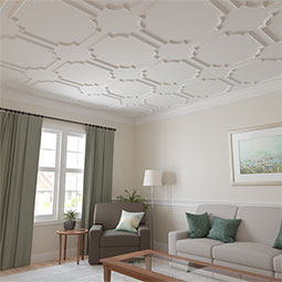 Ekena Millwork - PML13X13KD - Endurathane Kendall Panel Moulding Corner, 14 1/2"W x 13 1/2"H (matches moulding PML01X00KD), Factory Primed